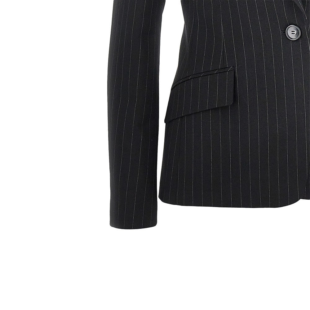 THE ANDAMANE 40 bianca jacket with pin-striped motif