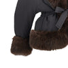 brina padded jacket with faux fur