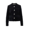 very single-breasted velvet jacket
