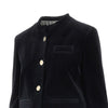 very single-breasted velvet jacket