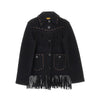fringed western knitted jacket