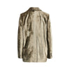 velvet single-breasted jacket