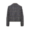 wool-blend tweed jacket