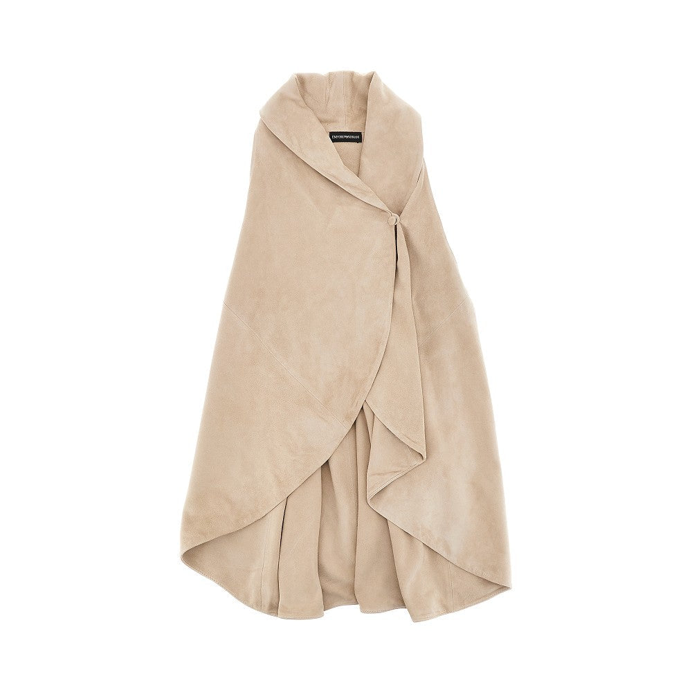 EMPORIO ARMANI 40 suede leather vest