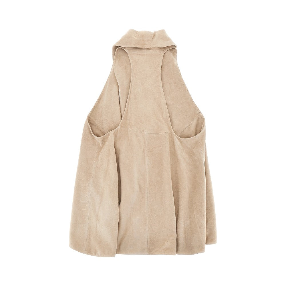 EMPORIO ARMANI 40 suede leather vest
