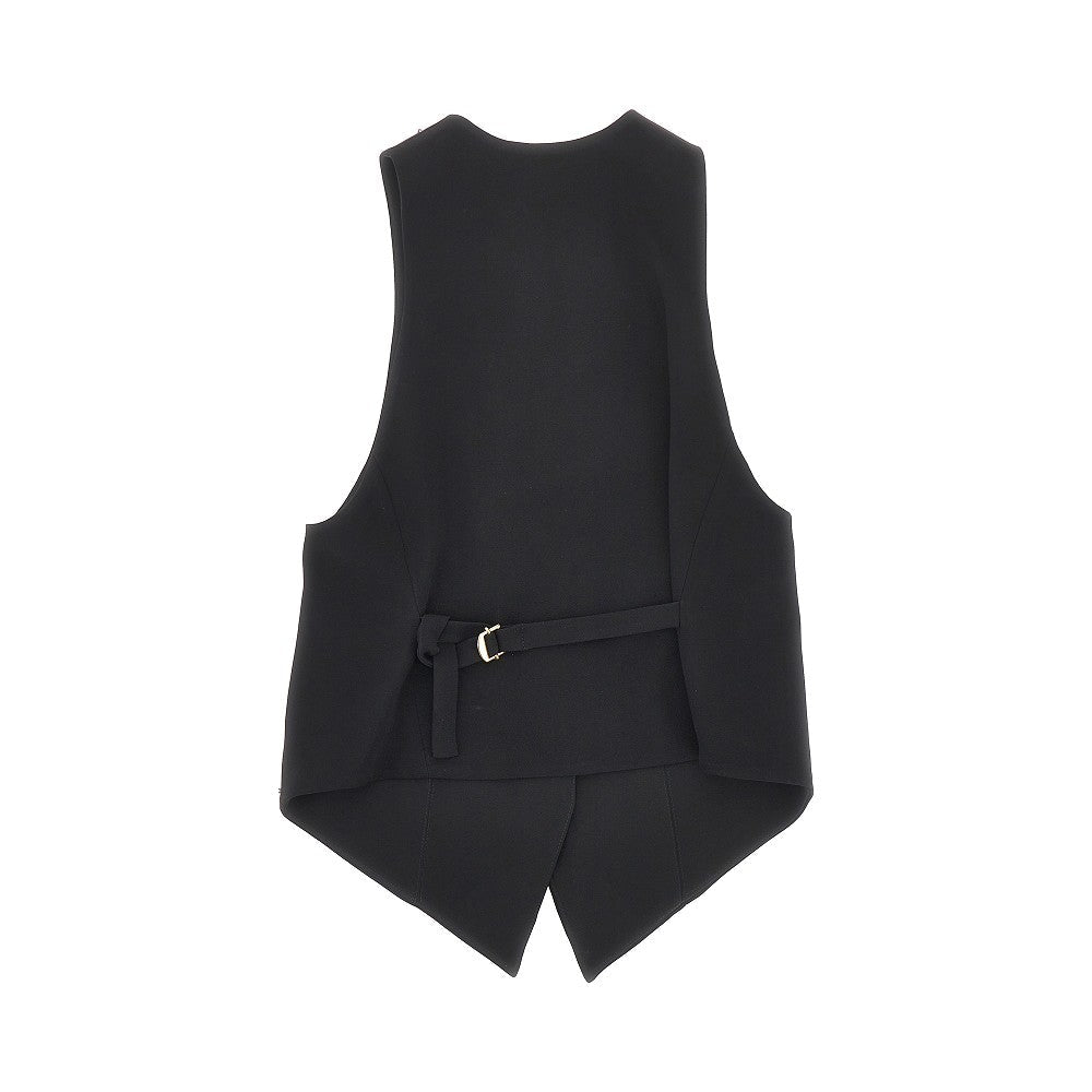 embroidered tailored vest