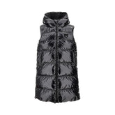 PINKO XS glossy coated nylon padded vest