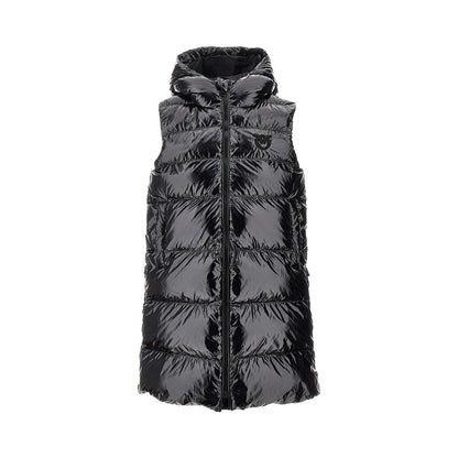 PINKO XS glossy coated nylon padded vest