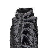 PINKO XS glossy coated nylon padded vest