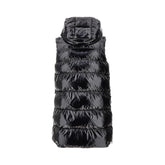 PINKO XS glossy coated nylon padded vest