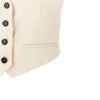 viscose-blend canvas vest