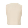 viscose-blend canvas vest
