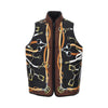 silk and cotton twill reversible vest