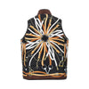 silk and cotton twill reversible vest