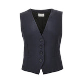 P.A.R.O.S.H. S linen-blend vest