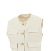 P.A.R.O.S.H. S raisa linen-blend vest top