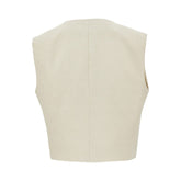 P.A.R.O.S.H. S raisa linen-blend vest top