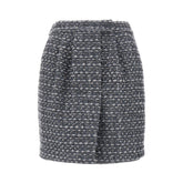 EMPORIO ARMANI 40 lurex tweed mini skirt