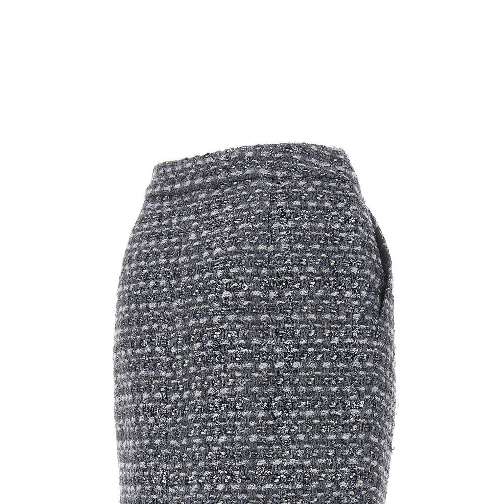 EMPORIO ARMANI 40 lurex tweed mini skirt