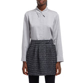 EMPORIO ARMANI 40 lurex tweed mini skirt