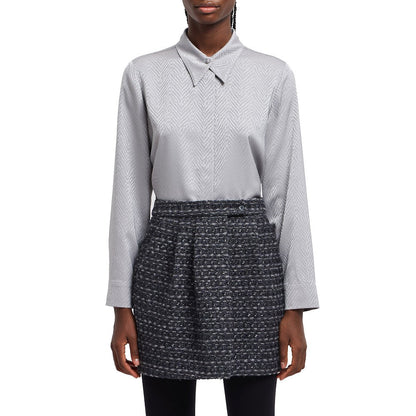 EMPORIO ARMANI 40 lurex tweed mini skirt