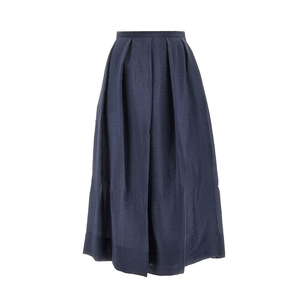 EMPORIO ARMANI 46 tecno creponne midi skirt