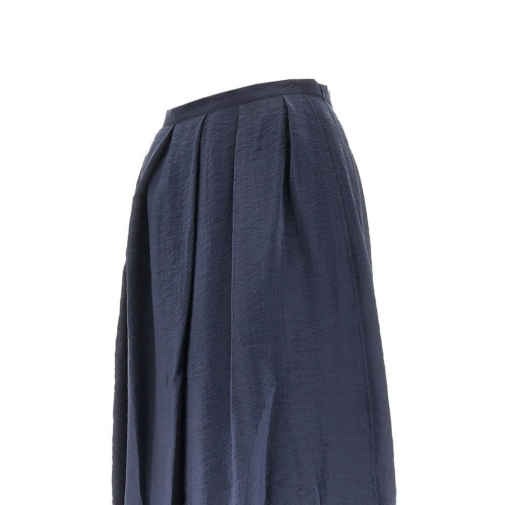 EMPORIO ARMANI 46 tecno creponne midi skirt