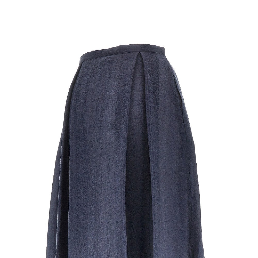 tecno creponne midi skirt