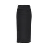 viscose-blend midi skirt