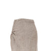 fringed linen canvas skirt