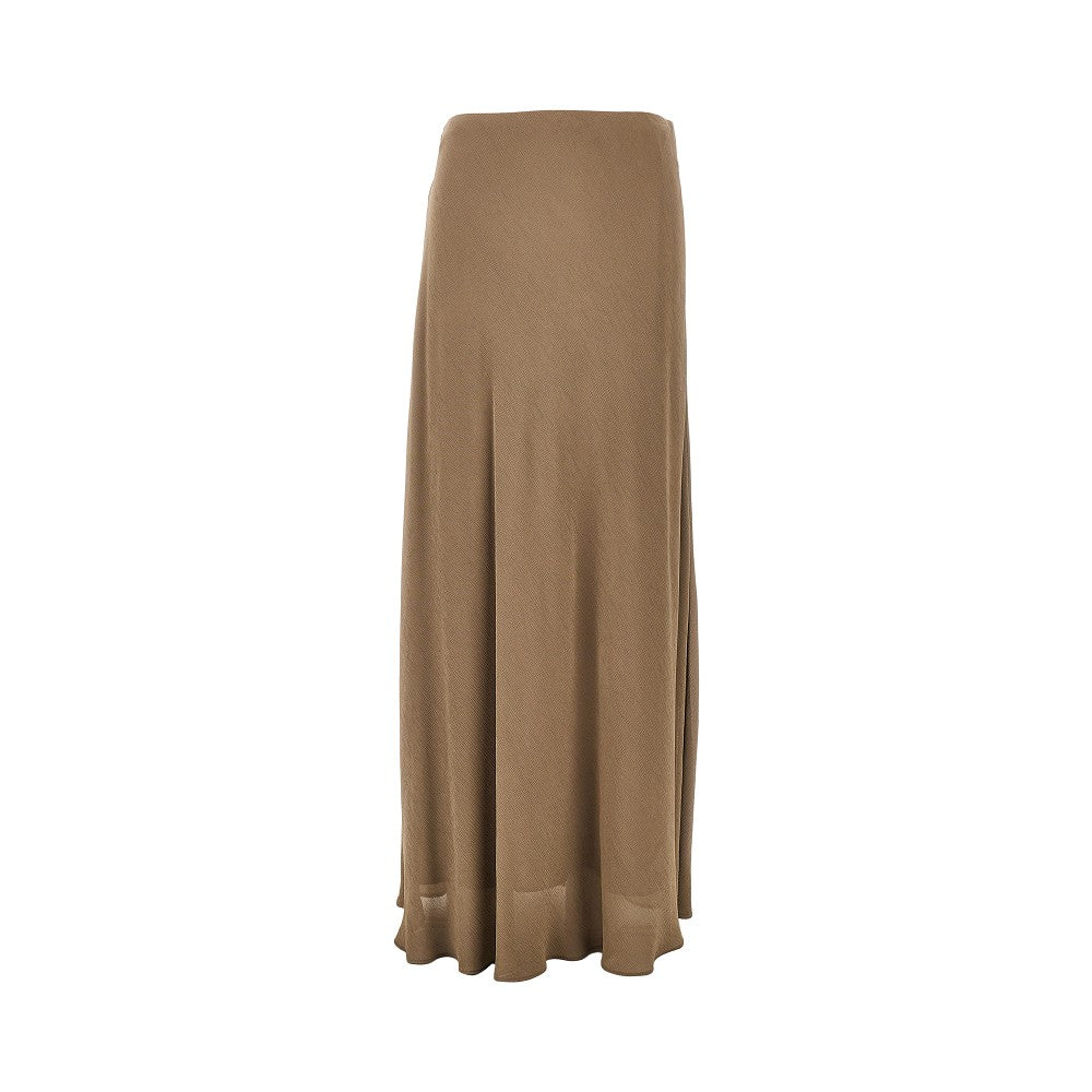 ALBERTA FERRETTI 42 crepe long skirt