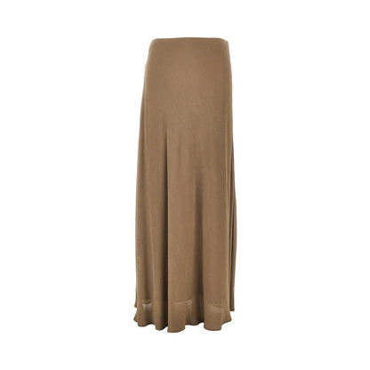 ALBERTA FERRETTI 42 crepe long skirt