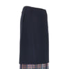 cady midi skirt with check insert