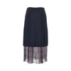 cady midi skirt with check insert