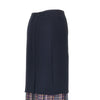 cady midi skirt with check insert