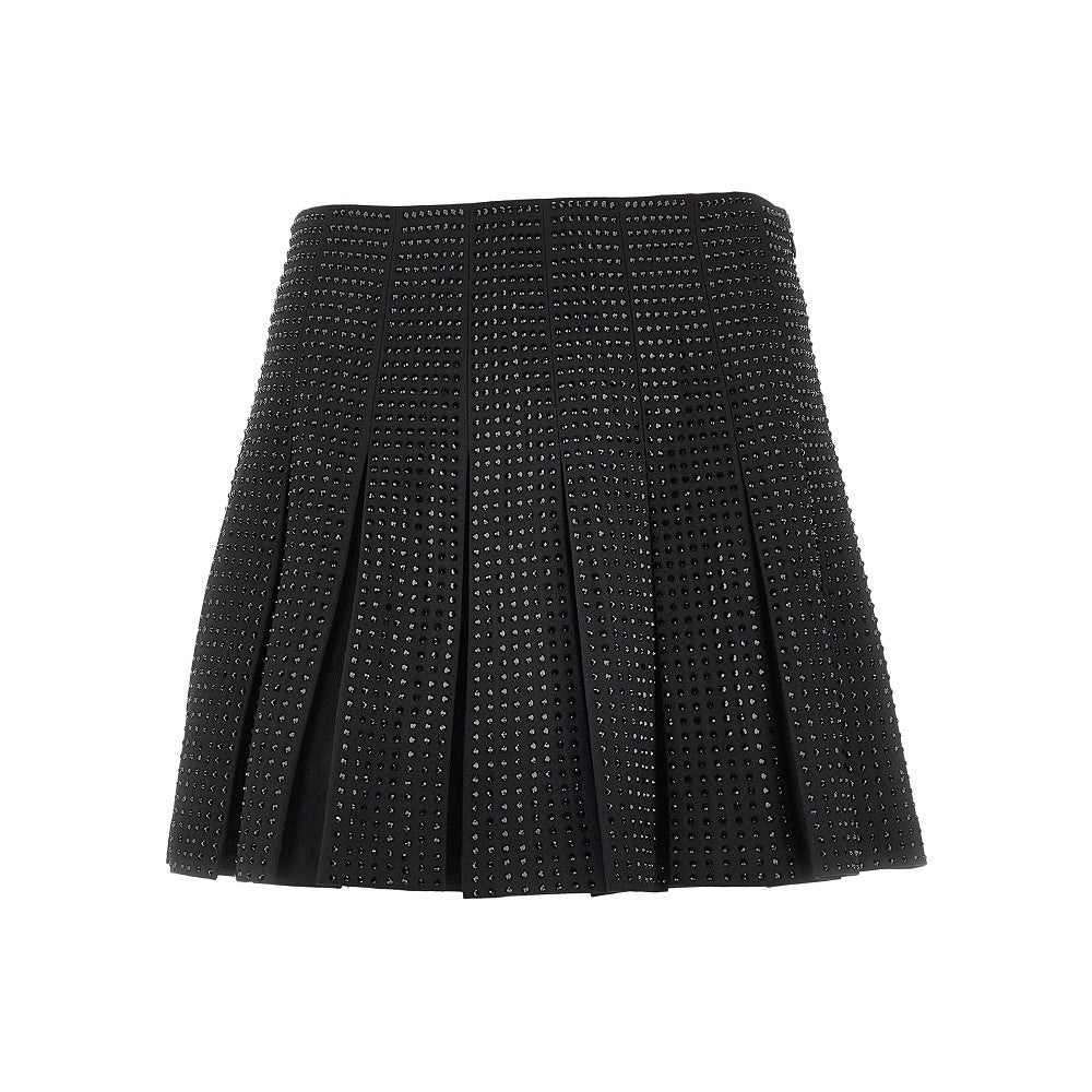 PINKO 42 strass-embellished pleated mini skirt