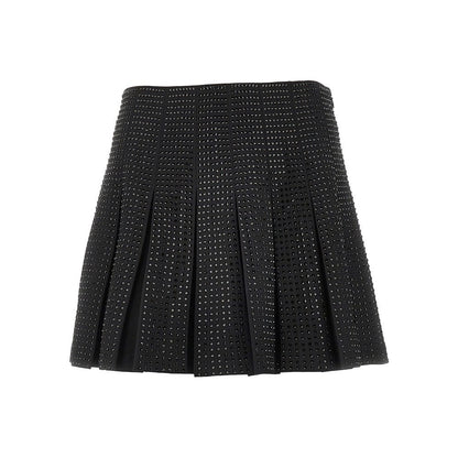 PINKO 42 strass-embellished pleated mini skirt