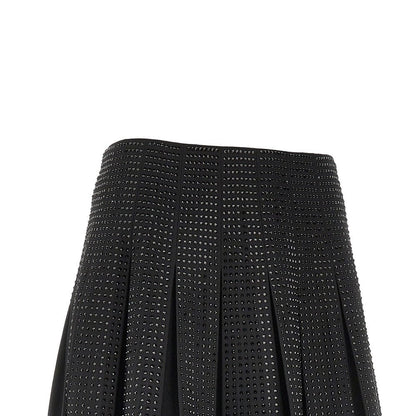 PINKO 42 strass-embellished pleated mini skirt