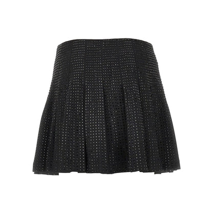 PINKO 42 strass-embellished pleated mini skirt