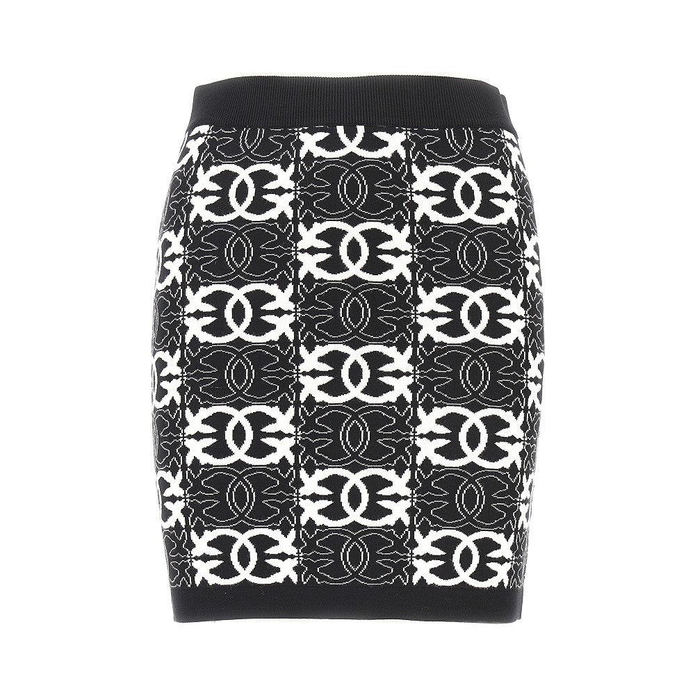 PINKO M jacquard knit mini skirt