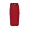 viscose-blend crêpe skirt