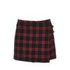 check tweed mini skirt