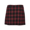 check tweed mini skirt