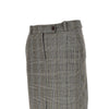 wool-blend midi skirt with check motif
