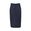 strass-embellished wrap-over midi skirt