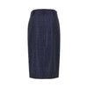 strass-embellished wrap-over midi skirt