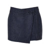 gabardine mini skirt with rhinestones