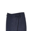 gabardine mini skirt with rhinestones