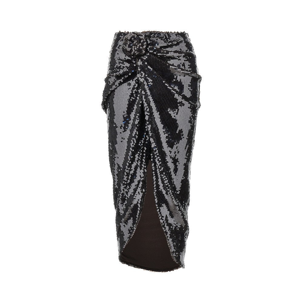 ROTATE 34 sequinned midi skirt