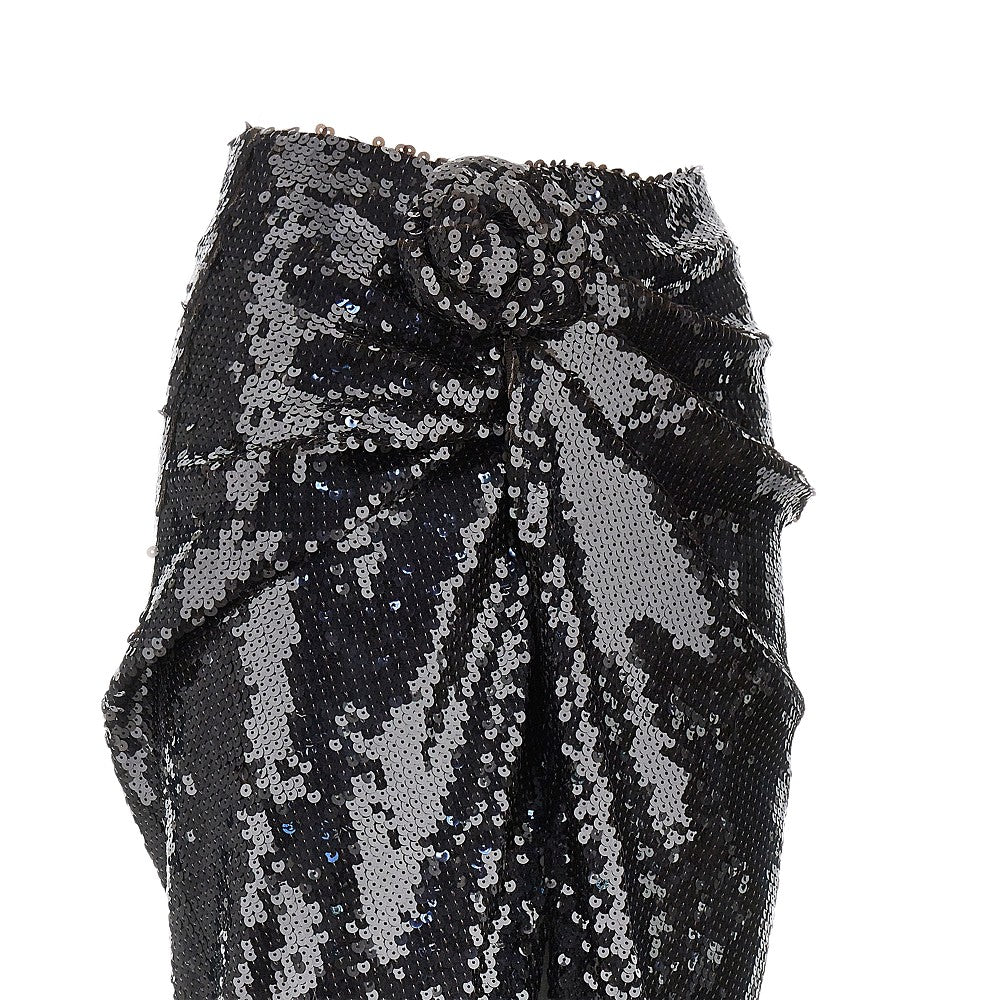 ROTATE 34 sequinned midi skirt
